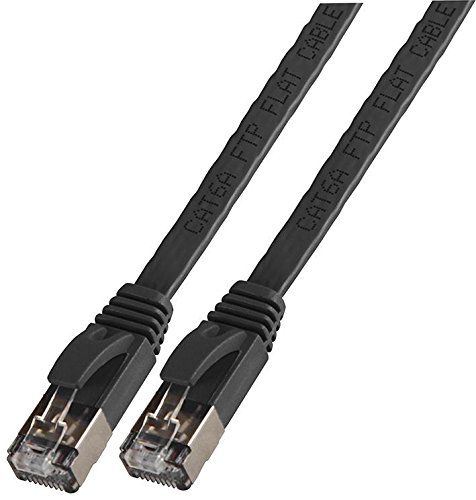 Pro Signal Flaches Cat6a STP Ethernet-Patchkabel, 2 m, Schwarz Pro Signal Flaches Cat6a STP Ethernet-Patchkabel, 2 m, Schwarz von PROSIGNAL