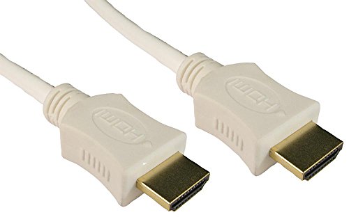 Pro Signal High Speed 4K UHD HDMI-Kabel mit Ethernet, Stecker auf Stecker, 1 m, Weiß von PROSIGNAL