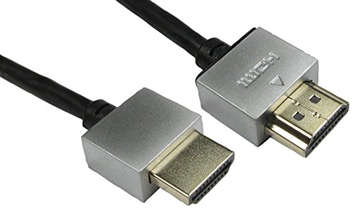 Pro Signal High Speed 4K UHD HDMI-Kabel mit Ethernet, Stecker auf Stecker, superdünn, vergoldete Blinkstecker, 5 m Schwarz von PROSIGNAL