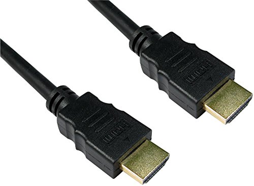 Pro Signal High Speed 4K UHD HDMI-Kabel mit Ethernet, Stecker auf Stecker, vergoldete Kontakte, 1 m Schwarz von PROSIGNAL