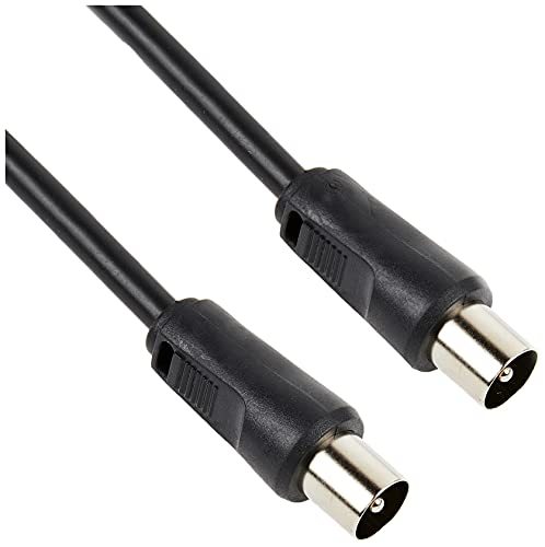 Pro Signal JR9009/4M Black-RoHS TV-Antennenkabel, Koax-Stecker auf Koax-Stecker, 4 m, Schwarz von PROSIGNAL