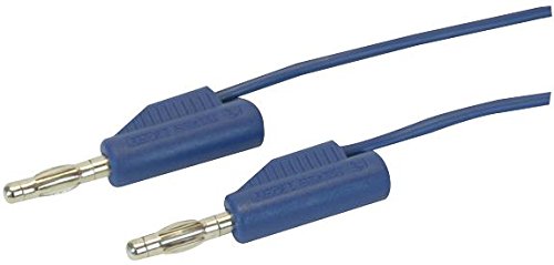 Pro Signal JR9235-1M Blue-ROHS Blue 4 mm Bananenstecker auf Stecker, 1 m von PROSIGNAL