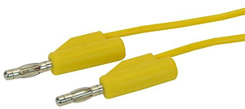 Pro Signal JR9235-1M YELLOW-ROHS Yellow 4 mm Bananenstecker auf Stecker, 1 m von PROSIGNAL