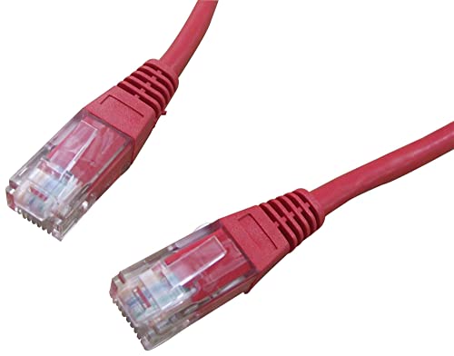 Pro Signal PS11040 Ethernet-Patchkabel, Cat5e, 0,5 m, Rot von PROSIGNAL