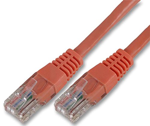 Pro Signal PS11088 Ethernet-Patchkabel, RJ45, Stecker auf Stecker, Cat5e, UTP, flaches Profil, 5 m, Orange von PROSIGNAL