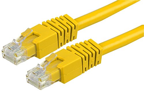 Pro Signal PS11166 Ethernet-Patchkabel, RJ45, Stecker auf Stecker, Cat6, UTP, 15 m, Gelb von PROSIGNAL