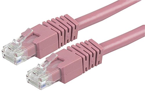 Pro Signal PS11208 Ethernet-Patchkabel, RJ45, Stecker auf Stecker, Cat6, UTP, 0,5 m, Pink von PROSIGNAL