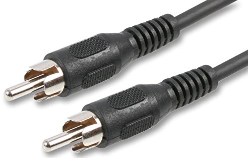 Pro Signal PSG00120 Cinch-Kabel (männlich auf männlich, 1,2 m) Schwarz von PROSIGNAL