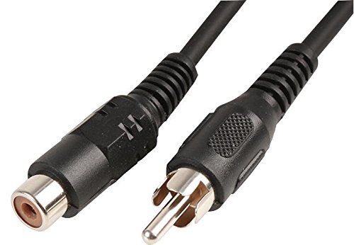 Pro Signal PSG00135 Cinch-Kabel (männlich auf weiblich, 1,2 m) Schwarz von PROSIGNAL