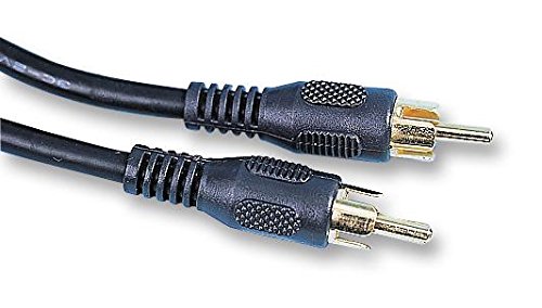 Pro Signal PSG00570 Phono (Cinch), Stecker auf Stecker, mit RG59-Kabel, 1 m, Schwarz von PROSIGNAL