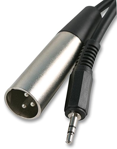Pro Signal PSG00756 3-poliger XLR-Stecker auf 3,5-mm-Klinkenstecker, 2 m, Schwarz von PROSIGNAL