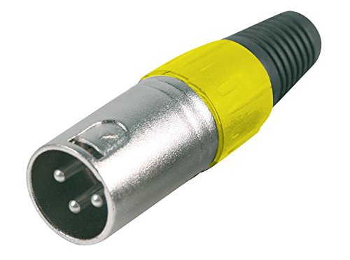 Pro Signal PSG01312 3-poliger XLR-Stecker mit gelber Zugentlastung Pro Signal PSG01312 3-poliger XLR-Stecker mit gelber Zugentlastung von PROSIGNAL