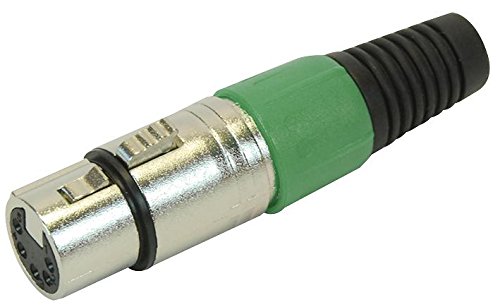 Pro Signal PSG01338 5-polige XLR-Buchse mit grüner Zugentlastung Pro Signal PSG01338 5-polige XLR-Buchse mit grüner Zugentlastung von PROSIGNAL