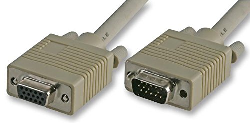 Pro Signal PSG01438 Monitor-Verlängerungskabel, 14 Pin, VGA, männlich auf weiblich, 2 m, Grau von PROSIGNAL