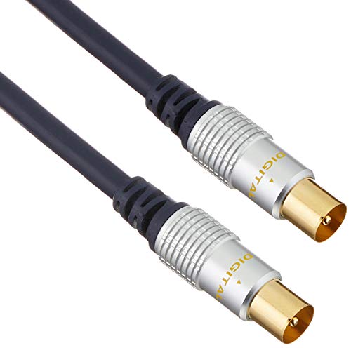 Pro Signal PSG02712 HQ Fly Lead Koaxial Stecker auf Stecker, 5 m, Schwarz Pro Signal PSG02712 HQ Fly Lead Koaxial Stecker auf Stecker, 5 m, Schwarz von PROSIGNAL