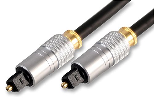 Pro Signal PSG02861 Toslink Optisches Audiokabel mit Metallgehäuse, 1 m, Schwarz Pro Signal PSG02861 Toslink Optisches Audiokabel mit Metallgehäuse, 1 m, Schwarz von PROSIGNAL