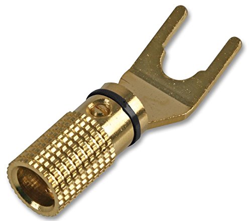 Pro Signal PSG03224 Lautsprecher Spade Terminal, gold/schwarz von PROSIGNAL