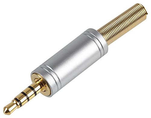 Pro Signal PSG03880 Stecker, 3,5 mm Klinkenstecker, 4-polig, Metall mit Zugentlastung von PROSIGNAL