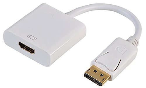 Pro Signal PSG04060 DisplayPort-Stecker auf HDMI-Buchse, Weiß von PROSIGNAL