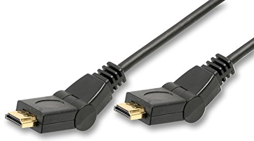 Pro Signal PSG08055 Drehbarer HDMI-Stecker auf HDMI-Stecker, 1,5 m, Schwarz von PROSIGNAL