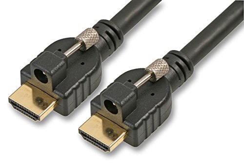 Pro Signal PSG08059 HDMI-Kabel, Stecker auf Stecker, mit Feststellschrauben, 2 m, Schwarz von PROSIGNAL