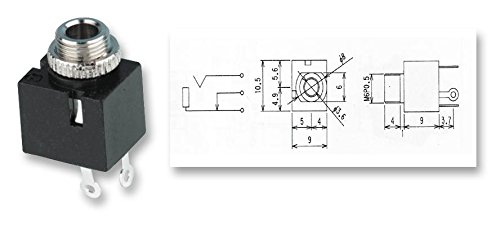 Pro Signal PSG08279 3,5 mm Klinkenbuchse, Mono, Panel, 5 Stück von PROSIGNAL