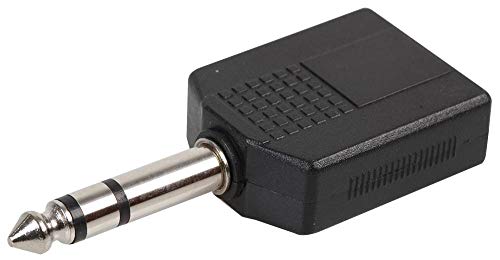 Pro Signal PSG08626 Splitter-Adapter, 2 x 6,35 mm Stereo-Klinkenstecker auf 1 x 6,35 mm Stereo-Klinkenstecker von PROSIGNAL