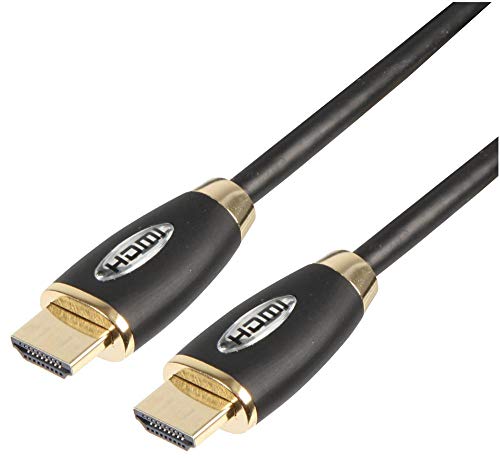 Pro Signal PSG3022-HDMI-20 Premium Active High Speed 4K UHD HDMI Kabel mit Ethernet, Booster IC, Stecker auf Stecker, vergoldete Kontakte, 20 m, schwarz von PROSIGNAL