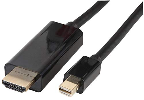 Pro Signal PSG3264 Mini DisplayPort auf HDMI-Kabel, 2 m, Schwarz von PROSIGNAL