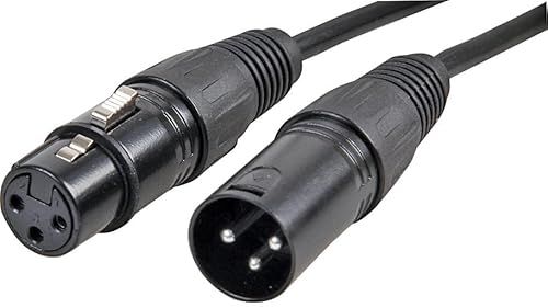 Pro Signal PSG3335-XLR-0.5M Mikrofonkabel, 3-polig, XLR-Stecker auf XLR-Buchse, 0,5 m, Schwarz Pro Signal PSG3335-XLR-0.5M Mikrofonkabel, 3-polig, XLR-Stecker auf XLR-Buchse, 0,5 m, Schwarz von PROSIGNAL