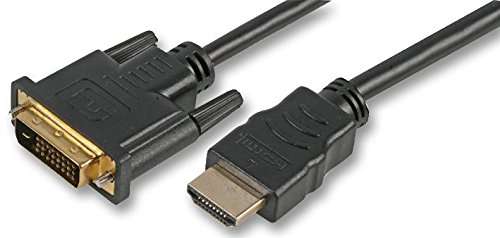 Pro Signal PSG90343 HDMI-A-Stecker auf DVI-D-Stecker, vergoldete Anschlüsse, 2 m von PROSIGNAL