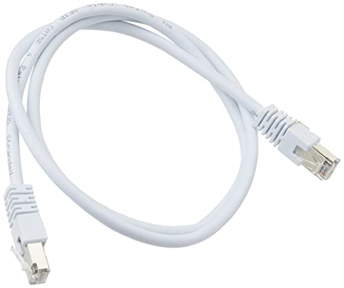 Pro Signal PSG90500 Ethernet-Patchkabel, RJ45 auf RJ45, Cat5e, S/FTP, 1 m, Weiß von PROSIGNAL