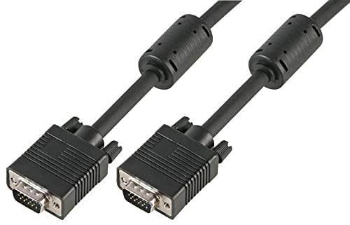 Pro Signal PSG90715 SVGA HD15 Monitorkabel (Stecker auf Stecker, alle Pins, verbunden, 15 m) Schwarz von PROSIGNAL