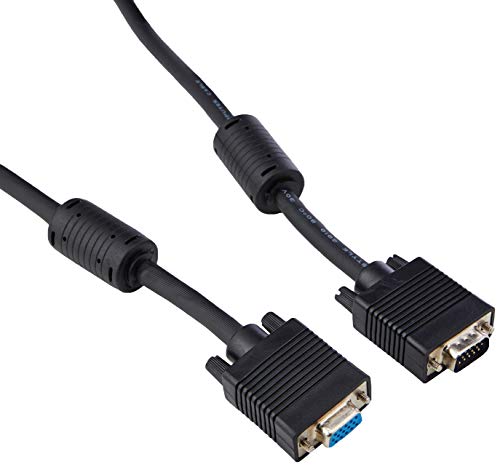 Pro Signal PSG90719 SVGA HD15 Monitorkabel, Stecker auf Buchse, alle Pins verbunden, 1 m, Schwarz Pro Signal PSG90719 SVGA HD15 Monitorkabel, Stecker auf Buchse, alle Pins verbunden, 1 m, Schwarz von PROSIGNAL