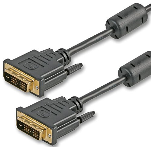 Pro Signal PSG90898 DVI-D Single Link Stecker auf Stecker, 0,5 m, Schwarz von PROSIGNAL