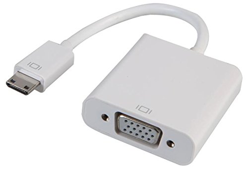 Pro Signal PSG90916 Mini HDMI auf VGA Adapter Stecker auf Buchse, weiß von PROSIGNAL