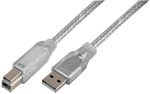 Pro Signal PSG91166 Kabel USB 3.0 A Stecker auf B Stecker, transparent, 2 m von PROSIGNAL