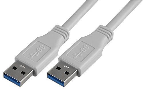 Pro Signal PSG91171 USB-Kabel 3.0 A Stecker auf A Stecker, 2 m, Weiß von PROSIGNAL