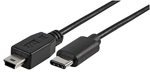 Pro Signal PSG91209 USB-Kabel (USB 2.0, 5-poliger Mini-B-Stecker auf Typ-C-Stecker, 1 m) von PROSIGNAL