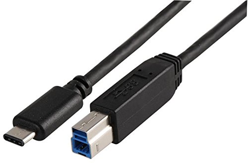 Pro Signal PSG91218 USB 3.1 B Stecker auf Typ-C Kabel, 1 m von PROSIGNAL
