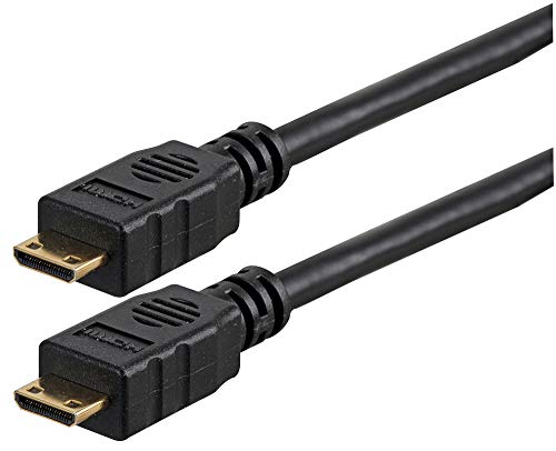Pro Signal PSG91328 High Speed 4K UHD HDMI Kabel mit Ethernet, Mini C Stecker auf Mini C Stecker, 1 m, Schwarz von PROSIGNAL