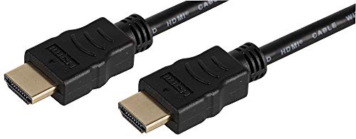 Pro Signal PSG91343 High Speed 4K UHD HDMI-Kabel, Stecker auf Stecker, vergoldete Stecker, 0,5 m, Schwarz von PROSIGNAL