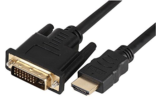Pro Signal PSG91377 High Speed 4K UHD HDMI-Kabel, Stecker auf DVI-D Stecker, vergoldete Stecker, 3 m, Schwarz von PROSIGNAL