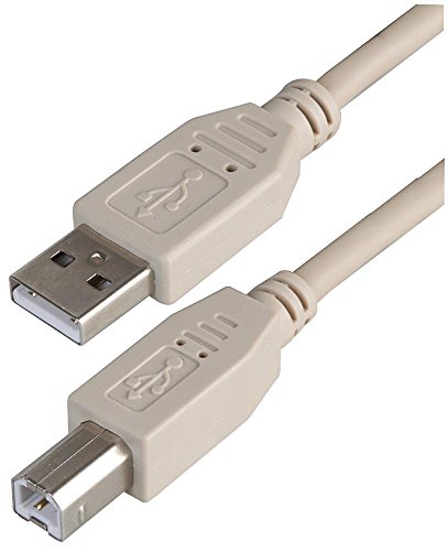 Pro Signal PSG91424 USB 2.0 A-Stecker auf B-Stecker, 1 m, Grau von PROSIGNAL