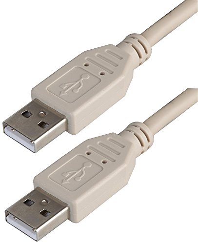 Pro Signal PSG91428 USB 2.0 A-Stecker auf A-Stecker, 1 m, Grau von PROSIGNAL