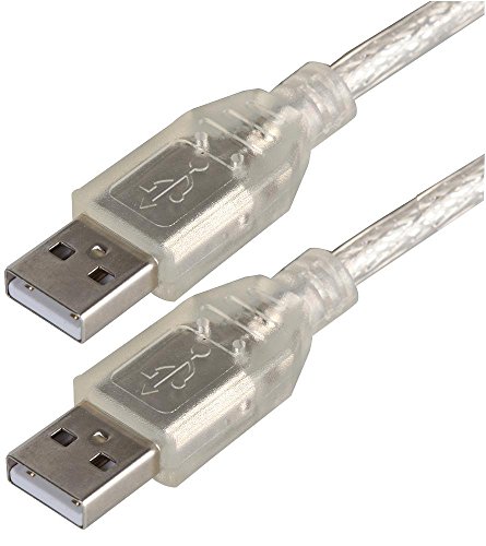 Pro Signal PSG91441 USB 2.0 A-Stecker auf A-Stecker, 3 m, transparent von PROSIGNAL