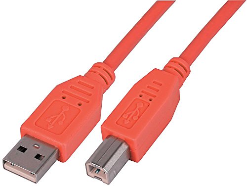 Pro Signal PSG91462 Kabel, USB 2.0 A-Stecker auf B-Stecker, Rot, 2 m von PROSIGNAL