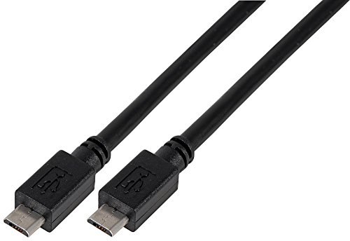 Pro Signal PSG91467 Micro B Stecker auf Micro B Stecker, USB 2.0, 2 m, Schwarz von PROSIGNAL