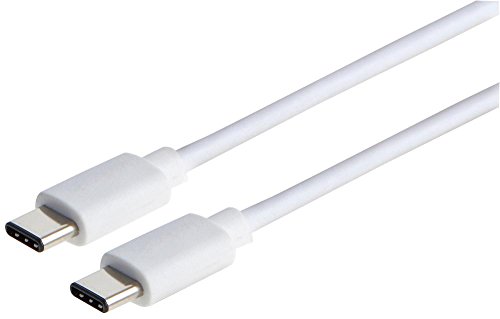 Pro Signal PSG91490 USB 2.0 Typ-C auf USB Typ-C Kabel, 1 m, Weiß von PROSIGNAL