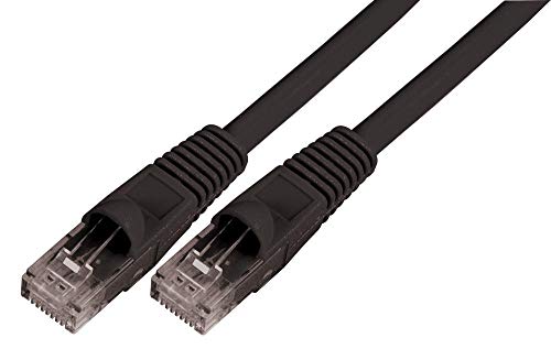 Pro Signal PSG91514 Cat6 UTP LSOH Ethernet-Patchkabel, Knickschutz, 10 m, Schwarz von PROSIGNAL